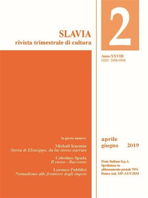 cover image of Slavia--N. 2--2019